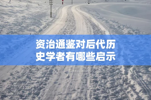 资治通鉴对后代历史学者有哪些启示