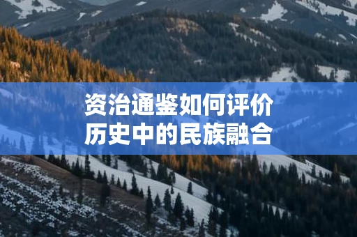 资治通鉴如何评价历史中的民族融合