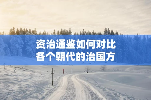 资治通鉴如何对比各个朝代的治国方略