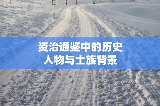资治通鉴中的历史人物与士族背景