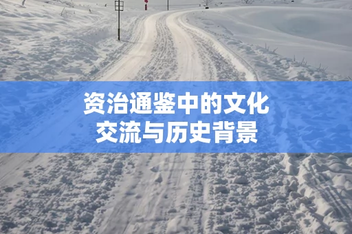 资治通鉴中的文化交流与历史背景