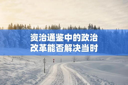 资治通鉴中的政治改革能否解决当时的社会问题
