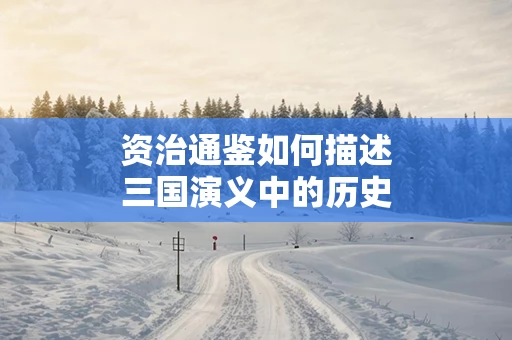 资治通鉴如何描述三国演义中的历史人物