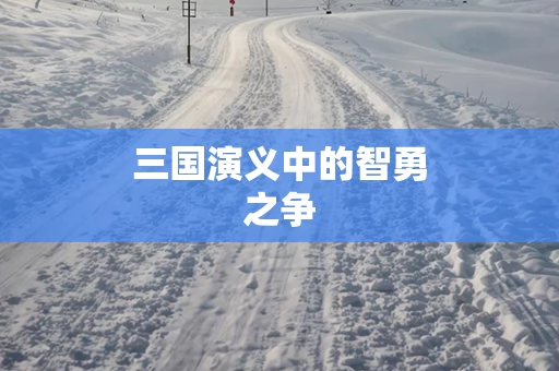 三国演义中的智勇之争