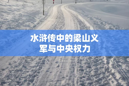 水浒传中的梁山义军与中央权力