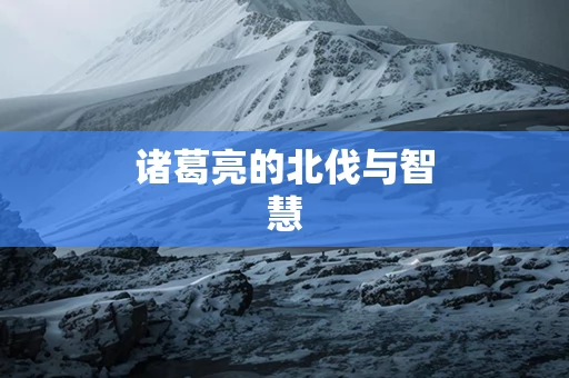 诸葛亮的北伐与智慧