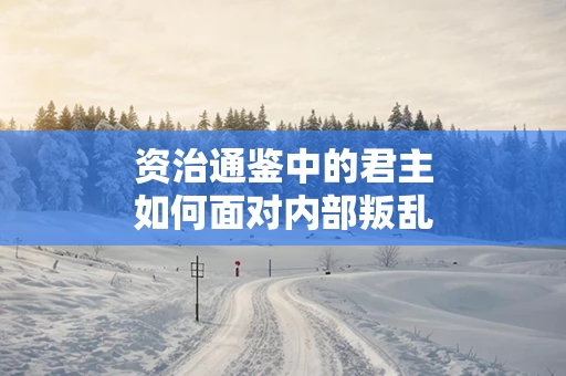 资治通鉴中的君主如何面对内部叛乱