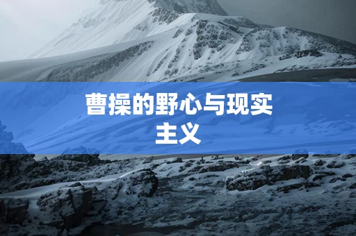 曹操的野心与现实主义