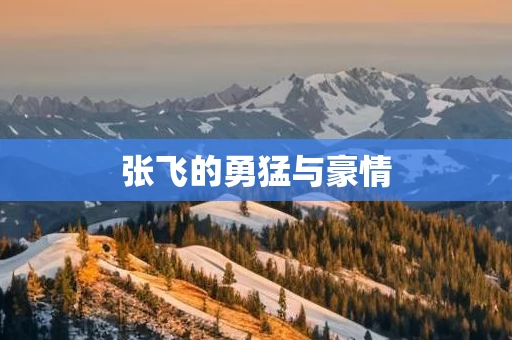 张飞的勇猛与豪情