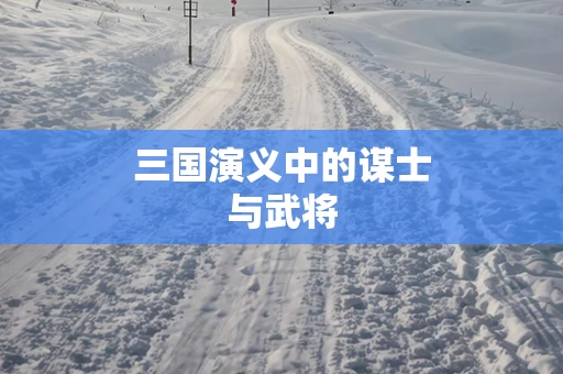 三国演义中的谋士与武将