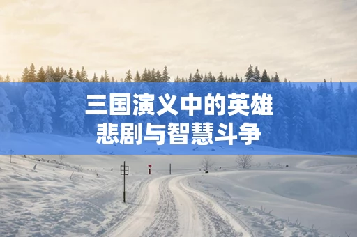 三国演义中的英雄悲剧与智慧斗争