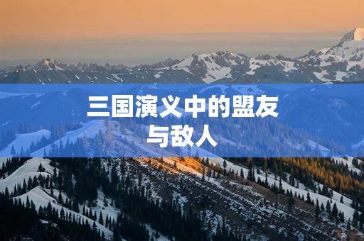 三国演义中的盟友与敌人