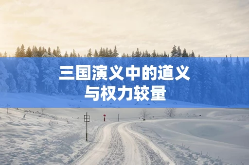 三国演义中的道义与权力较量