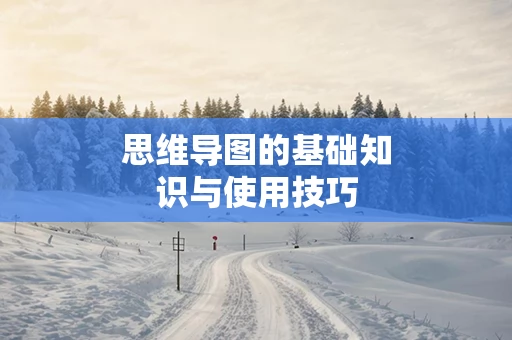 思维导图的基础知识与使用技巧