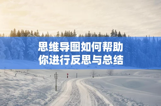 思维导图如何帮助你进行反思与总结