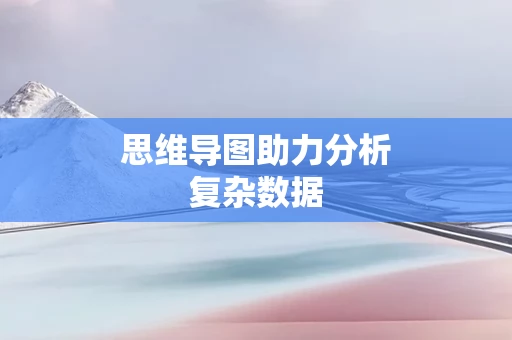 思维导图助力分析复杂数据