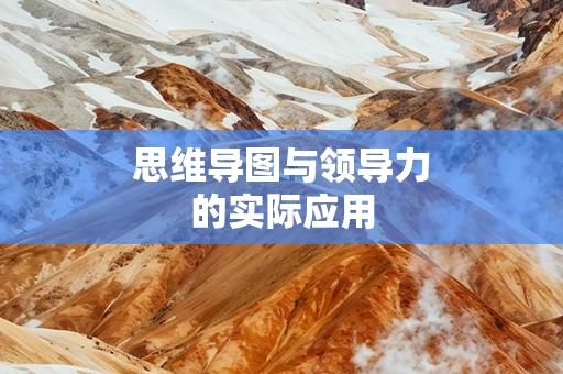 思维导图与领导力的实际应用