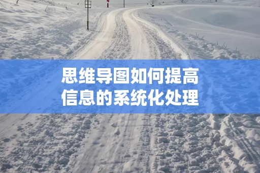 思维导图如何提高信息的系统化处理