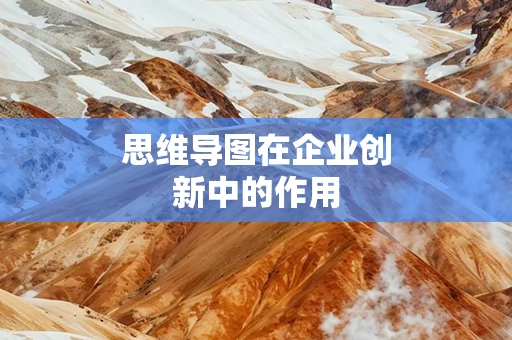 思维导图在企业创新中的作用