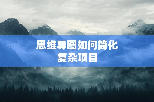 思维导图如何简化复杂项目