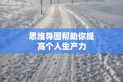 思维导图帮助你提高个人生产力