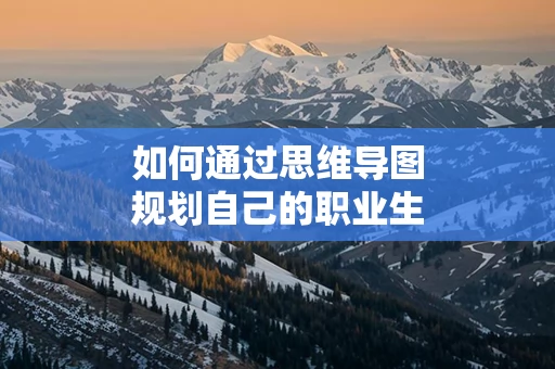 如何通过思维导图规划自己的职业生涯