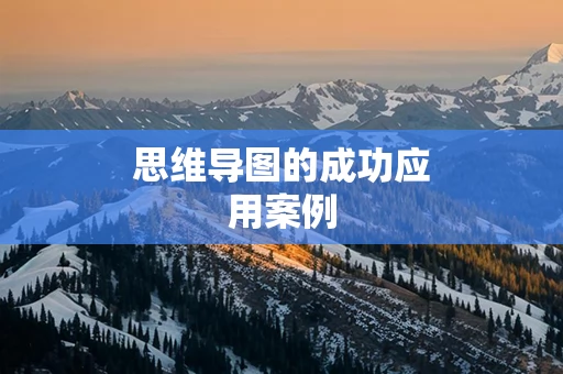 思维导图的成功应用案例