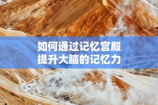 如何通过记忆宫殿提升大脑的记忆力