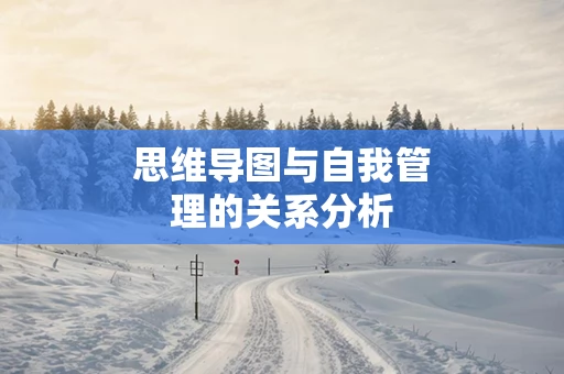 思维导图与自我管理的关系分析