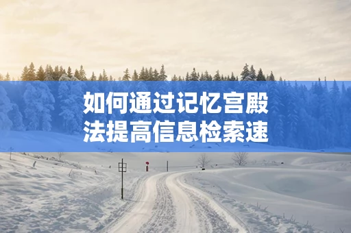 如何通过记忆宫殿法提高信息检索速度