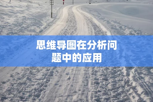 思维导图在分析问题中的应用