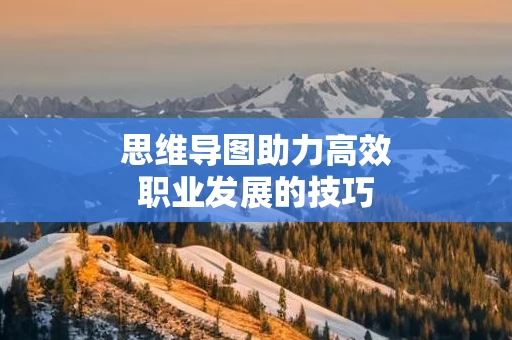 思维导图助力高效职业发展的技巧