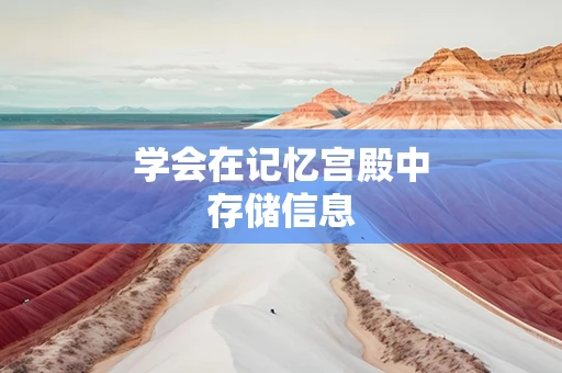 学会在记忆宫殿中存储信息