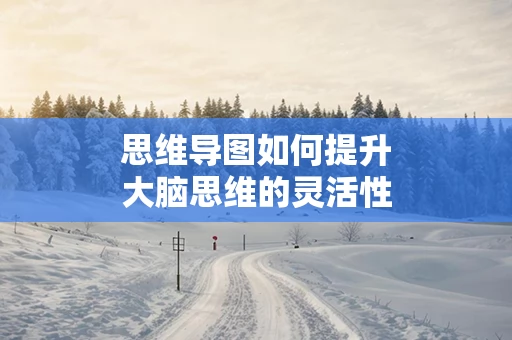 思维导图如何提升大脑思维的灵活性