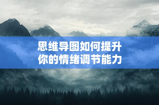 思维导图如何提升你的情绪调节能力