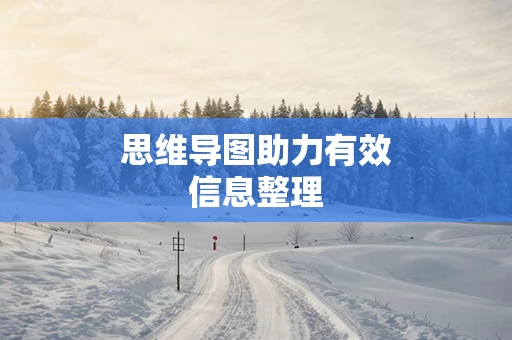 思维导图助力有效信息整理