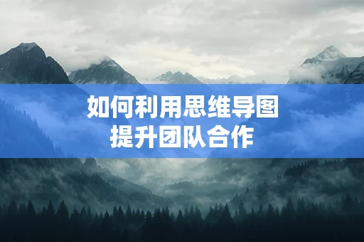 如何利用思维导图提升团队合作