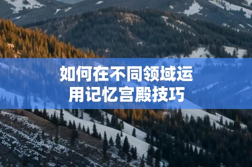 如何在不同领域运用记忆宫殿技巧