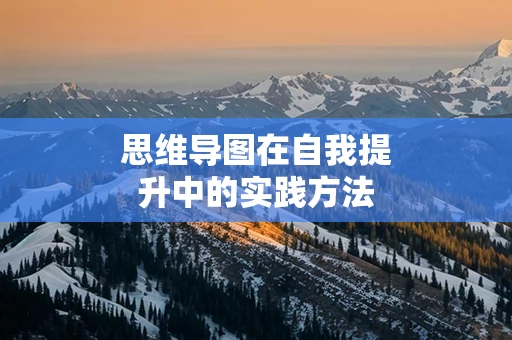 思维导图在自我提升中的实践方法
