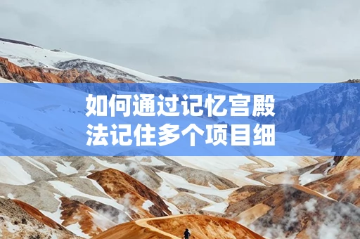 如何通过记忆宫殿法记住多个项目细节