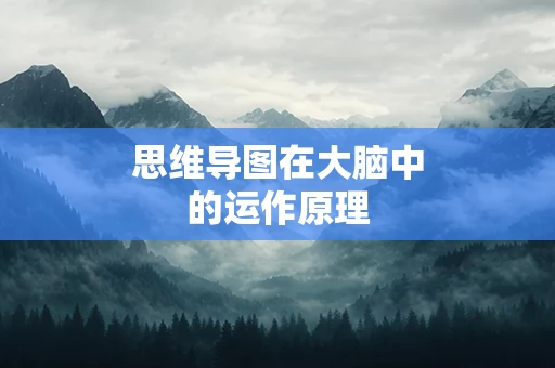 思维导图在大脑中的运作原理