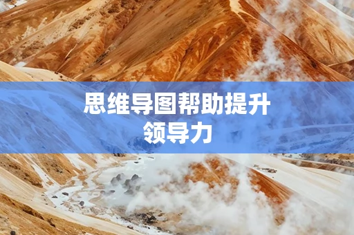 思维导图帮助提升领导力