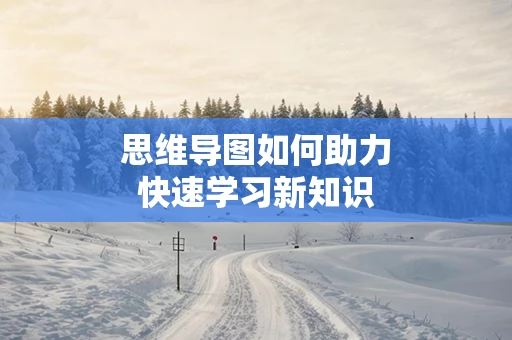 思维导图如何助力快速学习新知识