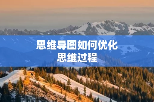 思维导图如何优化思维过程