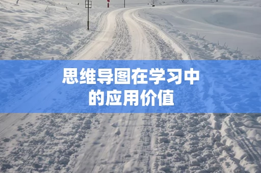 思维导图在学习中的应用价值