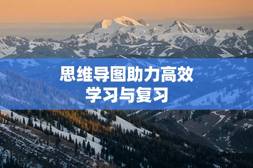 思维导图助力高效学习与复习