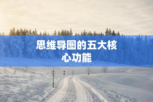 思维导图的五大核心功能
