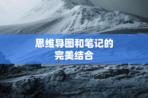 思维导图和笔记的完美结合