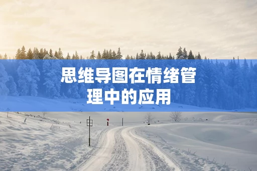 思维导图在情绪管理中的应用
