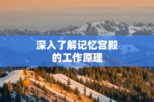 深入了解记忆宫殿的工作原理